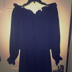 Diane von Furstenberg Navy dress.